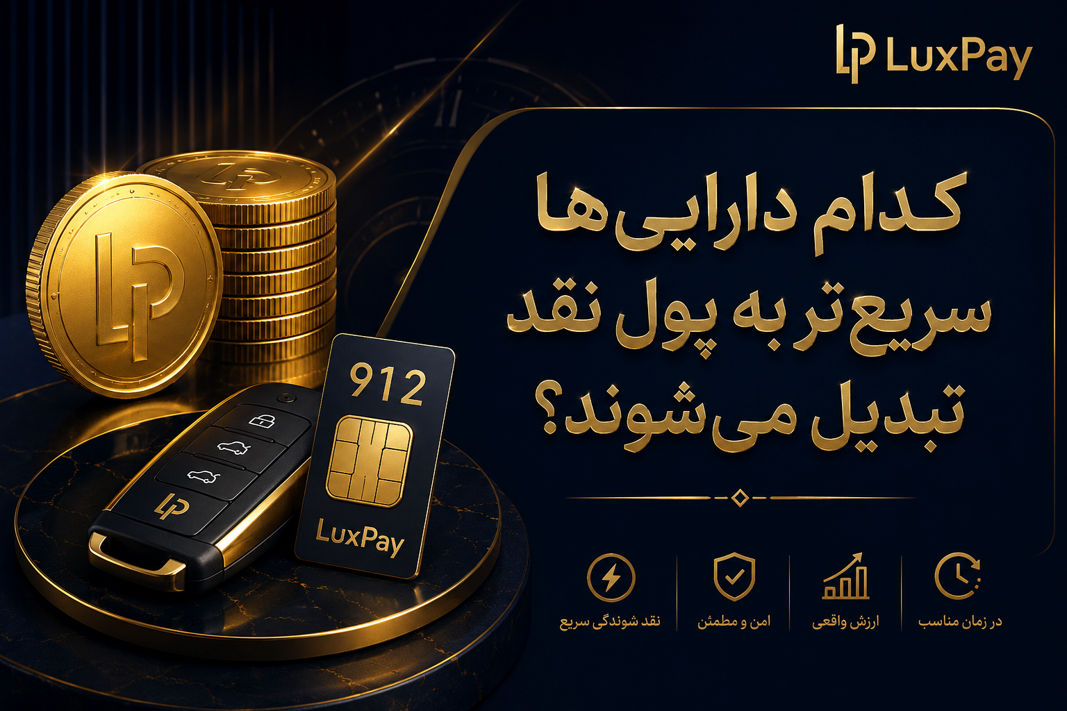 چه دارایی‌هایی سریع‌تر به پول نقد تبدیل می‌شوند؟ راهنمای نقدشوندگی دارایی‌ها